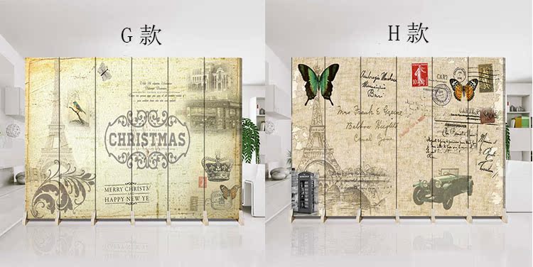 Màn hình phong cách châu Âu thời trang gấp retro phòng khách phòng ngủ đơn giản hiện đại điện thoại di động đơn giản hiên vải màn hình gấp - Màn hình / Cửa sổ song cửa sổ gỗ vuông