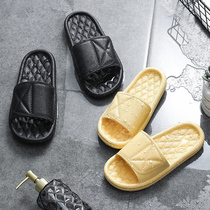 2022 Summer men and women Home cool slippers thick bottom bathroom bath Anti-slip silent Deodorant Home Soft Underfoot shoes