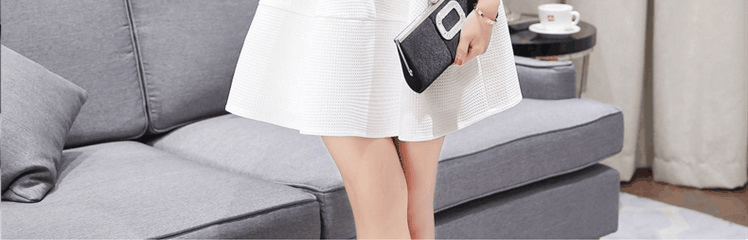 Mát mẻ mùa thu mới thời trang không tay cổ tròn Slim solid màu hoang dã 1605 váy yếm