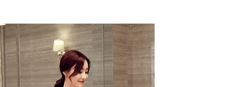 Mát mẻ gaga mùa xuân dài tay áo kích thước lớn trung bình dài loại h mỏng rắn màu mỏng v- cổ đầm 860 mà không có vành đai váy suông