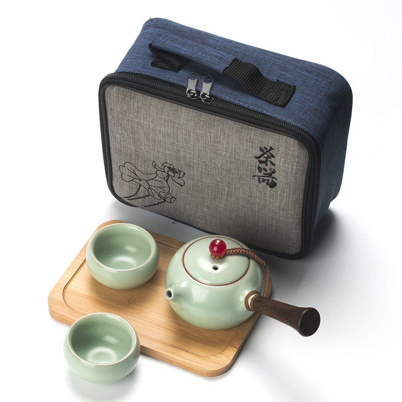 Nirvana in Fire with the same style tea pot Kung Fu tea set ceramic single pot horizontal handle handle handle handle