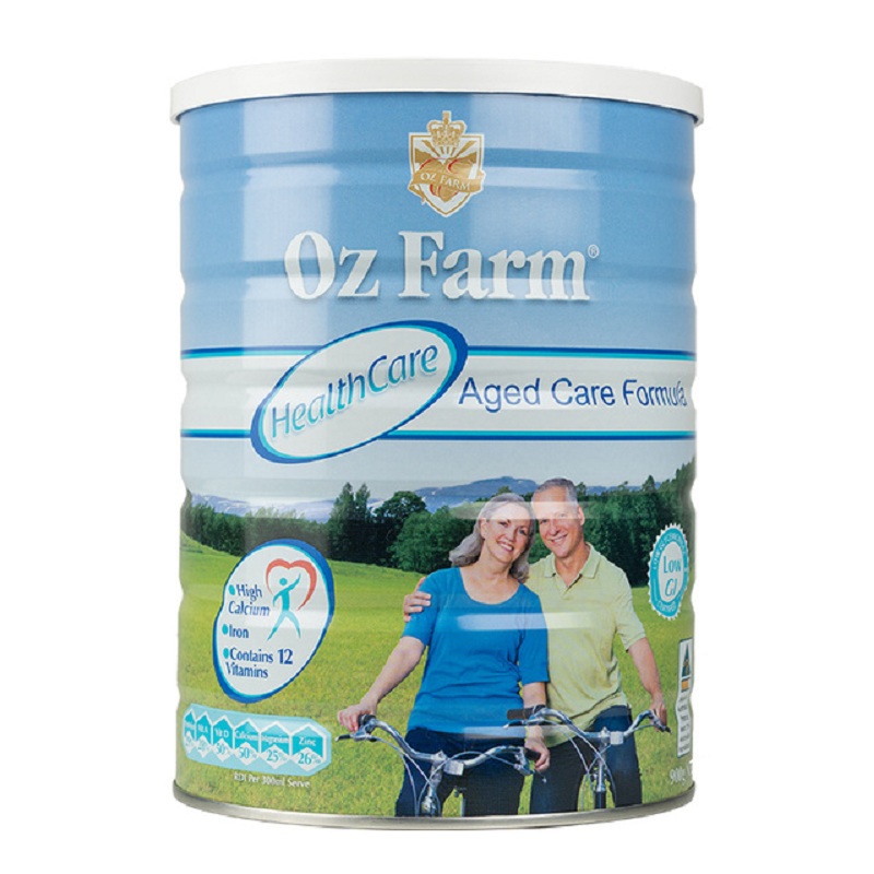 清仓：OzFarm 澳滋 中老年高钙低GI奶粉 900g*2件 79元，39.5/件，包邮包税（双重优惠）