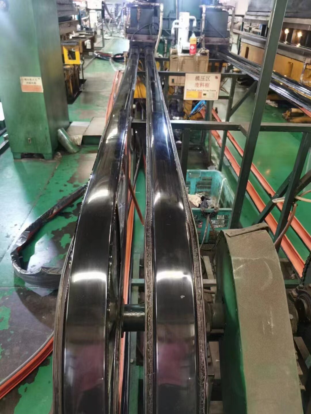 escalator handrails are