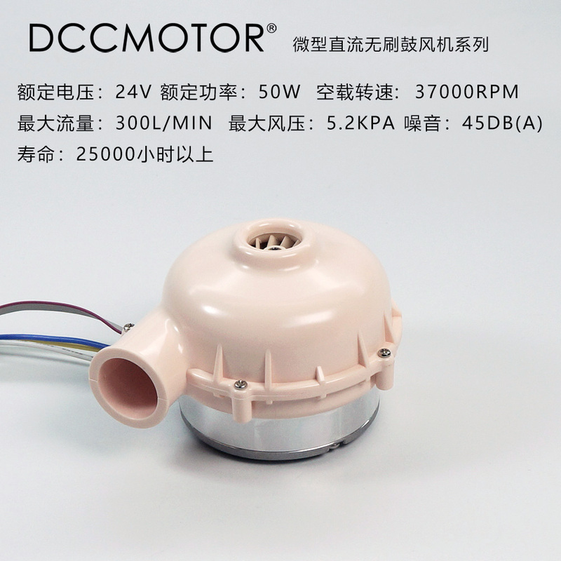 50W24V Silent Micro Dc Brushless Blower with Flow Rate of 300L Per Minute and Air Pressure of 5.2Kpa for Ventilator 50W24V Silent Micro Dc Brushless Blower with Flow Rate of 300L Per Minute and Air Pressure of 5.2Kpa for Ventilator