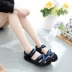 Việt Nam mới cao su baotou đáy phẳng Giày dép nữ Velcro ngoài trời hoang dã Hàn Quốc giản dị cá tính nữ giày thể thao Sandal