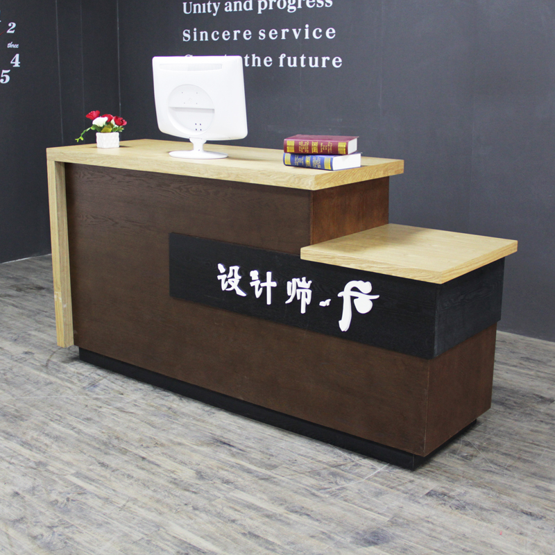 Retro Industrial Wind Cashier Counter Simple Modern Bar Counter