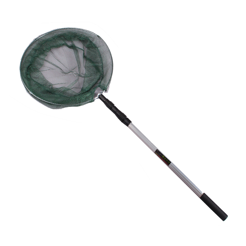 Aluminum alloy fishing fishing net fishing net pocket telescopic rod folding head net copy fishing net fishing gear accessories supplies