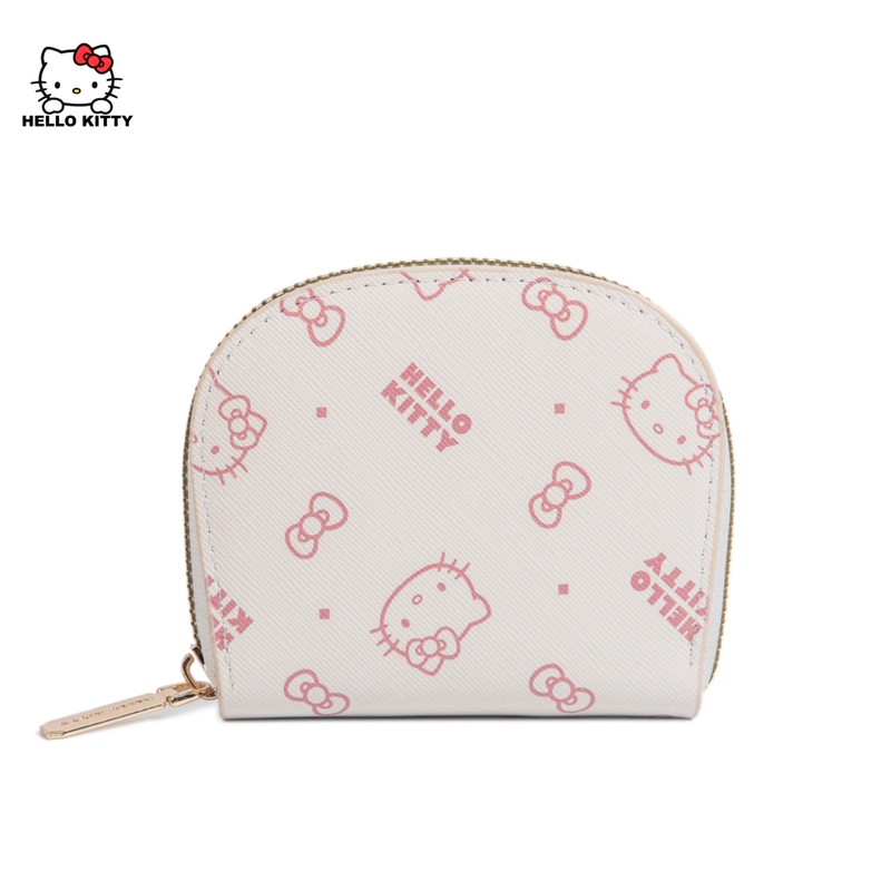Hellokitty Hello Kitty Card Holder Printed Zipper Clutch Bag for Women Portable Multi-Card Slot Cute Cartoon Coin Purse