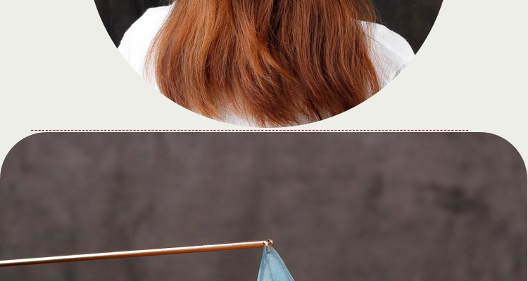Phong cách retro vải tuyn flap bướm kẹp tóc hàng ngày chỉ làm tóc cá tính đơn giản tính khí trang sức cổ tích mũ nón dây cột tóc