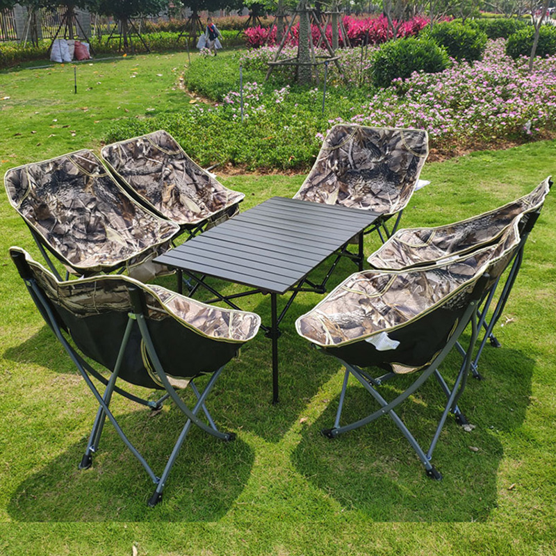 Outdoor equipment folding table portable aluminum alloy table picnic barbecue outdoor table set stall table car table chairs