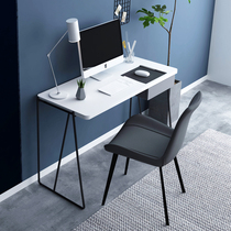  Nordic ins white small apartment solid wood desk Simple student bedroom bedside table Home laptop table