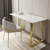  Light luxury household desk Simple modern ins Nordic writing desk Simple solid wood desk Bedroom laptop desk