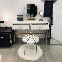  Nordic ins dresser Modern simple small apartment bedroom white IKEA makeup table Economical net red table