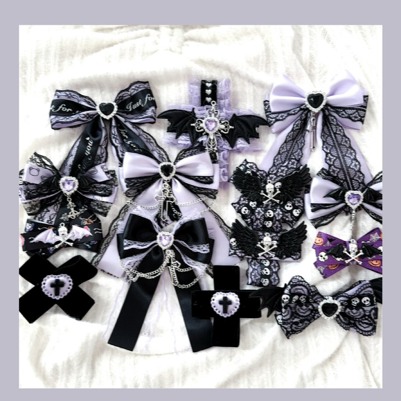 in Chuan Glume Glume original Subculture Minority Hand made Black Purple Collection Gothic Gothic style single Price