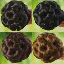 Grab clip type nine flower buds headdress hair bag bride etiquette hair pan head ball hair Bud wig