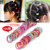 Childrens hair rope cute color Hairband do not hurt hair rope girl tie Princess simple hair accessories headwear