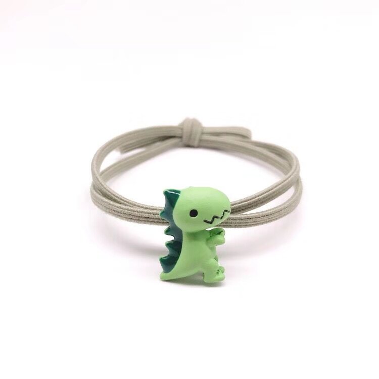 Japan-ROK cartoon cute zahy hair rubber band female hair adorned with small dinosaur hair ring hair circle personality hair ring leather cover brief