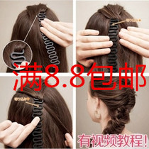 New hairclip pigtail centipede curler handmade hair twisted braid French twist hair tool