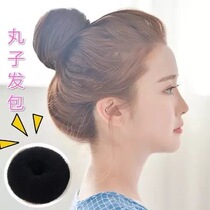 Korean headdress doughnut ball head curler slacker flower head child trumpet hair hair weaving artifact