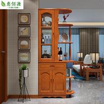 Simple modern small apartment living room cabinet 0 8 meters double-sided partition porch cabinet hall cabinet wine cabinet room hall cabinet shoe cabinet