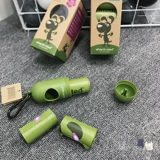 Серый кремовый прилив Прилив Шерри Фа Дог Тедди Собака Ходьба, собирающие сумки, чтобы выбрать дерьмовые сумки