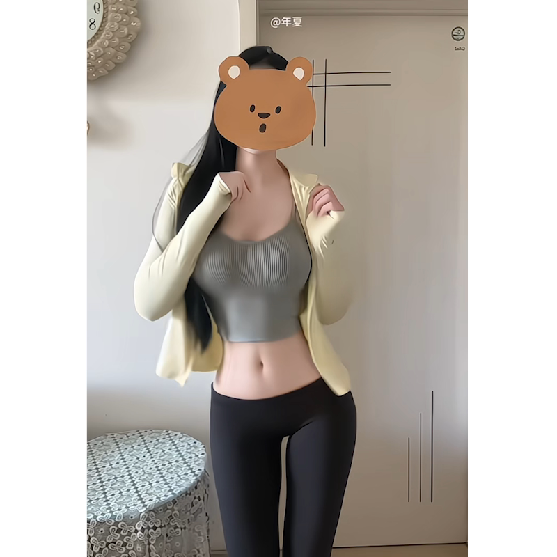 Slim-Fit, Low-Waisted, Spring/Summer Black Yoga Pants for Women, Suitable for Both Inner and Outer Wear, Thin Leggings, Cropped Pants, Light Shaping