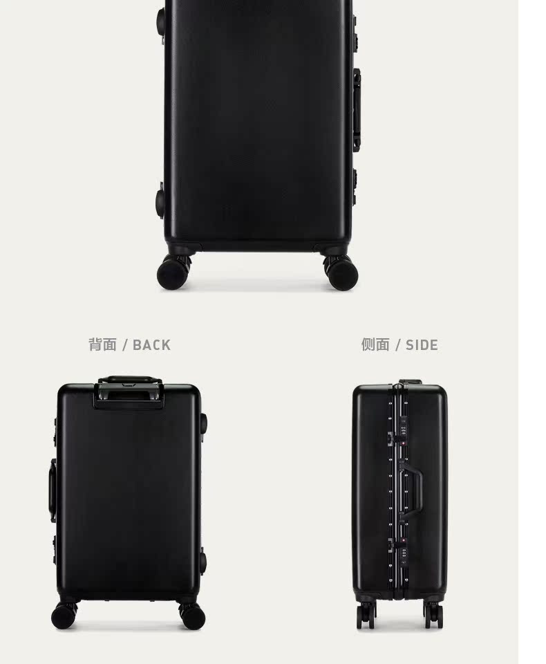 Lulu gấu xe đẩy trường hợp hành lý khung nhôm vali nam trường hợp lên máy bay mật khẩu 20/24 inch bánh xe phổ quát - Va li vali túi vải