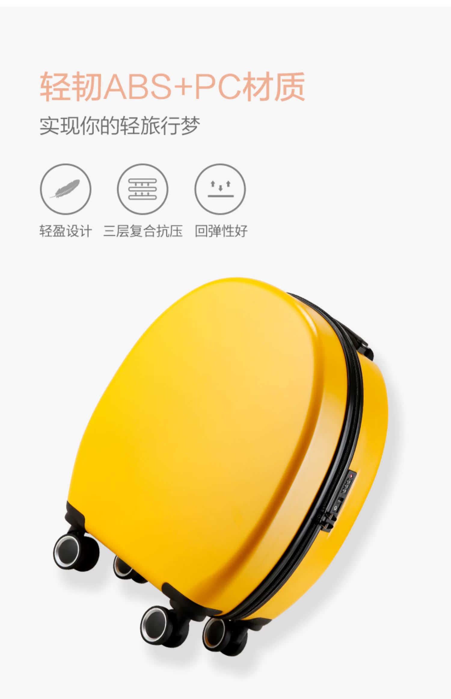 Lulu gấu vali nữ 20 inch nhỏ in lưới màu đỏ lên máy bay vali phổ quát bánh xe trường hợp ánh sáng xe đẩy trường hợp - Va li túi du lịch nữ