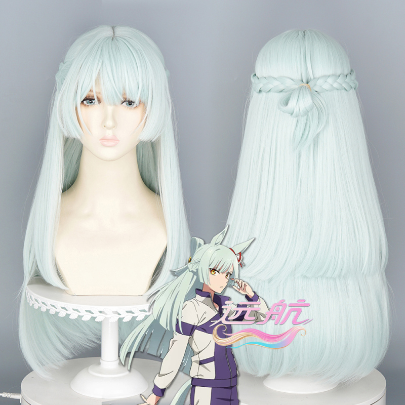 【Man Tong】Lumao Cinderella Fujinoshiki March Moonlight Blue Princess Cut Long Straight Hair Cosplay Wig 【Man Tong】Lumao Cinderella Fujinoshiki March Moonlight Blue Princess Cut Long Straight Hair Cosplay Wig