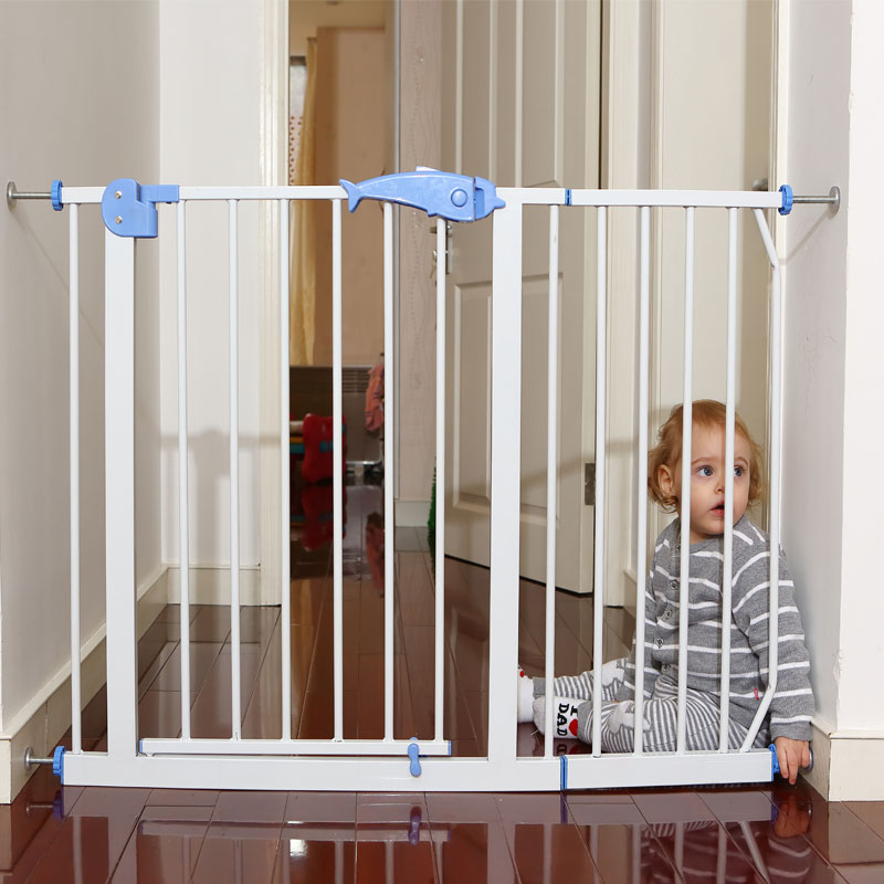 Baby Boy Defense Guard Rail Baby Stairs Entrance Safety Door Bar Pet Dog Dog Fencing Fence Bar Isolation Door Free Punch