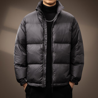 Hochwertiger amerikanischer retro-brotmantel mit stehkragen, daunenjacke für herren, neue winter-verdickte, lockere, warme jacke