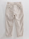 High-End Pure Linen Textured Wide-Leg Straight Pants for Men, Elastic Waist Drawstring Casual Pants, Drapey Full Linen Long Pants