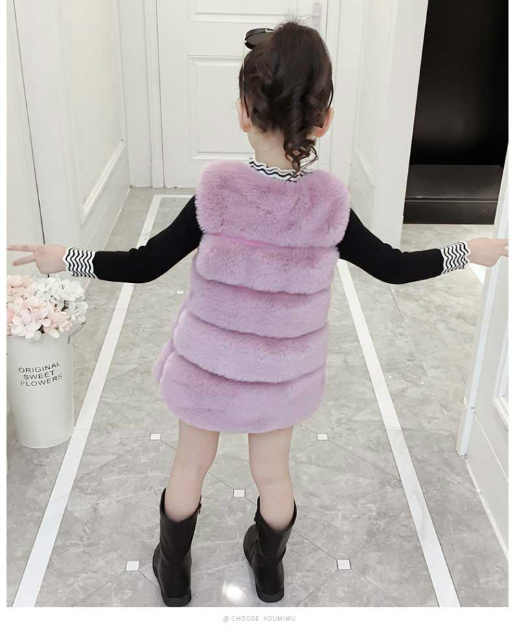 Áo vest nữ mùa thu đông 2018 trẻ em phiên bản Hàn Quốc áo len lông cừu mới cho bé áo khoác cho bé
