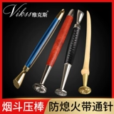 8deco Коврец-шлифовальные аксессуары стержни с игла с проходом, сигаретный нож двухглавый серия воина черная черная