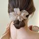 Elegant Half-Up Hair Clip for Women, Low Ponytail Bun Hair Accessory, Spring Clip, High-End Hair Ornament