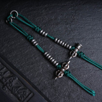 Handmade iron carving counting pendant Vajra Puba pestle pendant necklace decorative Buddha beads rosary jewelry side hanging