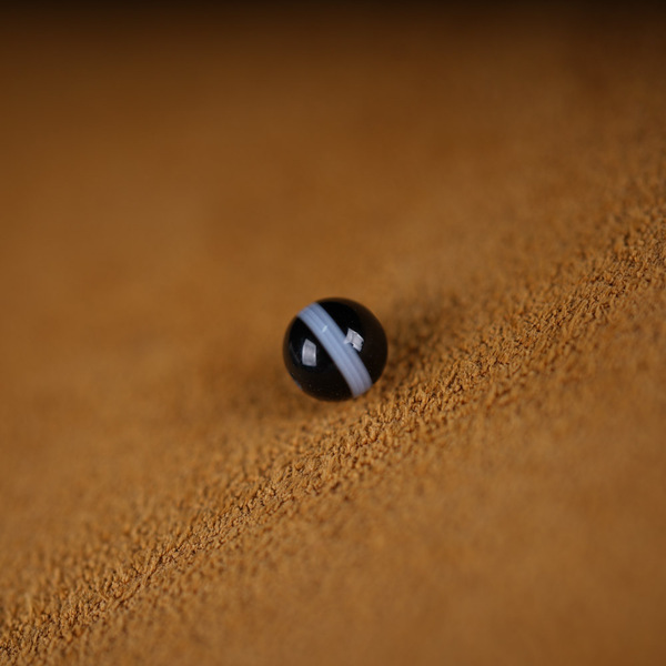 6mm Natural Agate One-Line Pharmacist Beads Mini Small Size Unique Black and White Beads Base Beads Accessory Beads Loose Beads