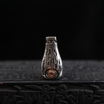 10mm white copper inlaid Buddha head three-way toy bracelet accessories classic versatile toy men and women diy