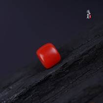 8mm sherba old-shaped beads imitation coral color material toy with loose beads waist beads Tibetan characteristic toy scripture