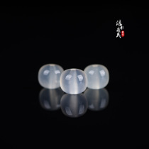 10mm natural white chalcedony agate jelly material old-shaped beads with loose beads accessories accessories top beads waist beads