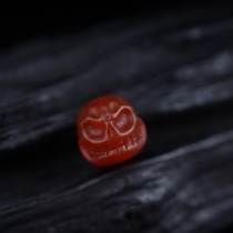 13mm Tibetan red agate with loose beads classic Tibetan hand-carved corpse skull head accessory