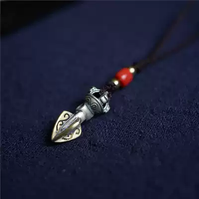 925 sterling silver Tibetan Vajra Mini small Vajra Pendant Tibetan Ethnic style pendant