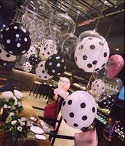 Birthday Balloon Adult Arrangement Package Party Decoration Aluminum Film Balloon Romantic Couple Banquet Black Transparent Balloon
