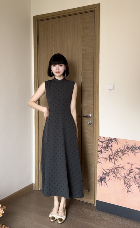 Old Stories of Nancheng Cinderella New Chinese Style Sleeveless Cheongsam Summer Elegant Slimming Improved Printed Dress Old Stories of Nancheng Cinderella New Chinese Style Sleeveless Cheongsam Summer Elegant Slimming Improved Printed Dress