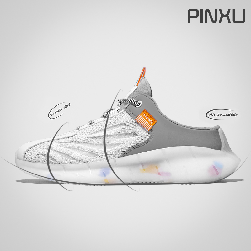 Canvas shoes men's slip-on shoes casual shoes men's spring shoes men's trendy shoes all-match cloth shoes men's half slippers