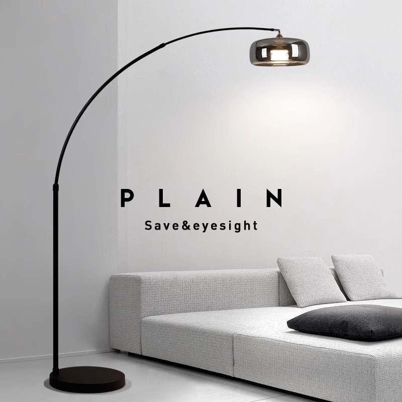 Italian Minimalist High-End Floor Lamp for Living Room, Eye-Protecting Atmosphere Lamp, Bedroom Bedside Standing Reading Lamp