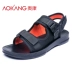 Dép nam Aokang 2019 hè mới xu hướng giày đế xuồng chống trượt cá tính - Sandal