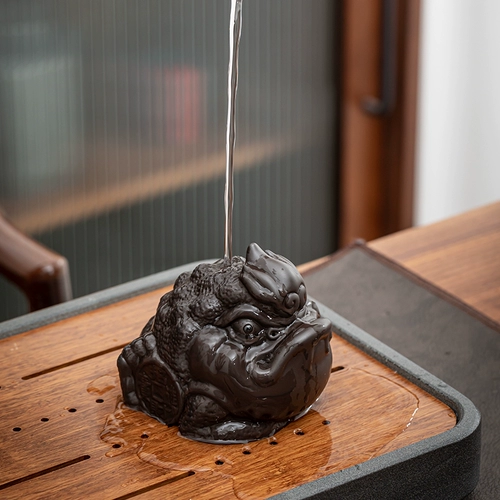 恬静生活 Zisha Tea Petting Tea Ceremony Zero Tea играет на чай с золотистыми жабами