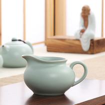 Quiet life cicada wing open piece Ru kiln Ru porcelain road Cup ceramic kung fu tea set tea ceremony accessories Tea Sea