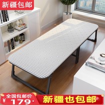 Xinjiang folding bed office lunch bed hard board folding recliner bed simple wooden board bed escort bed
